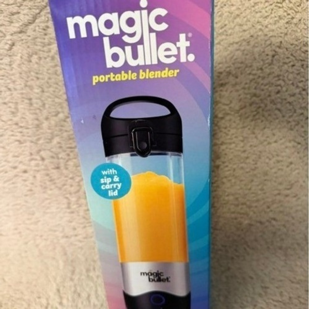 Magic Bullet Portable Blender Silver Black MB-BX554-23 New with Flavor Infuser